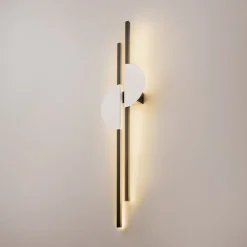 Applique Da Parete-Maytoni skyline applique da parete led 23w 4000k colore nero e bianco