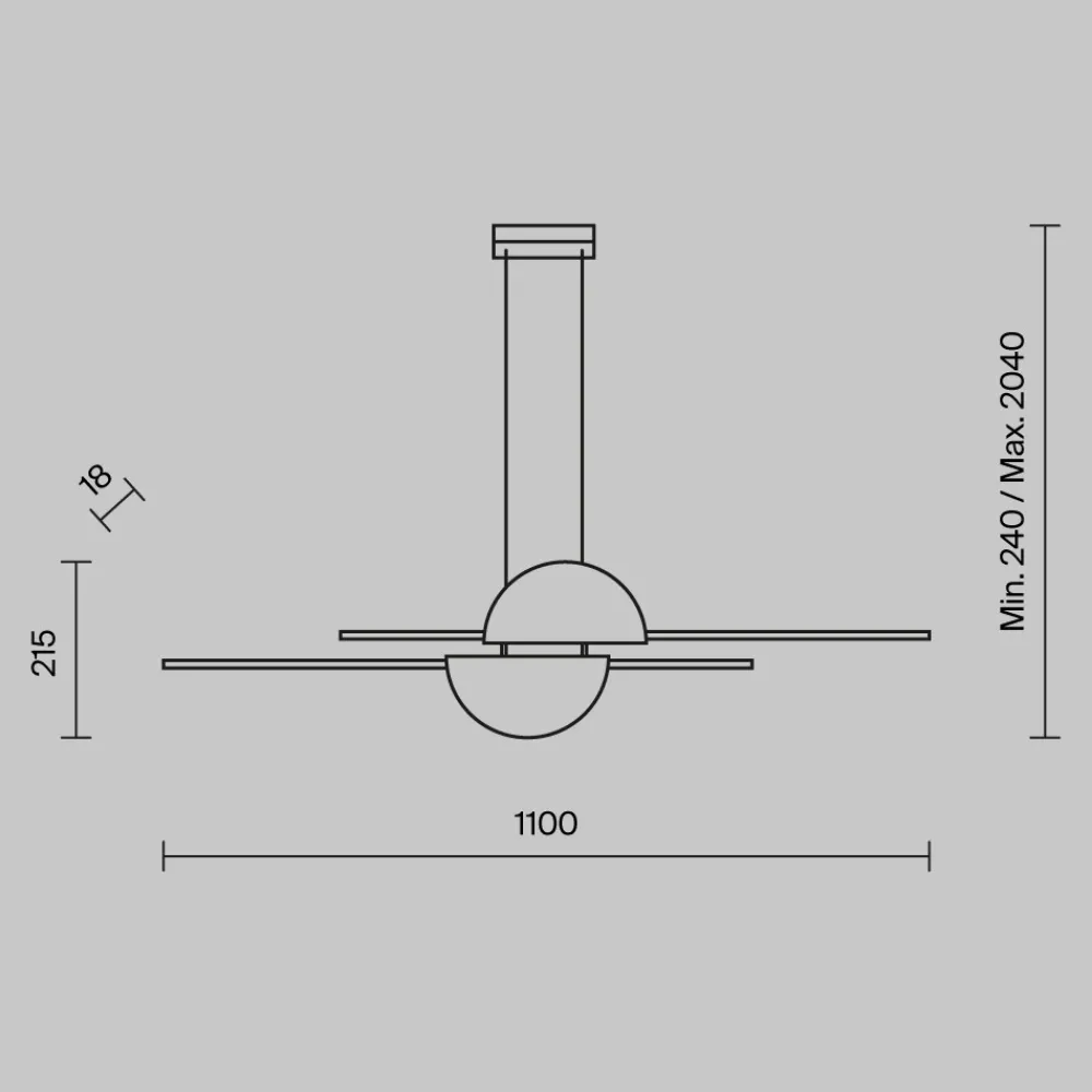 Lampadari Cucina-Maytoni skyline lampadario per tavolo cucina moderna led 4000k