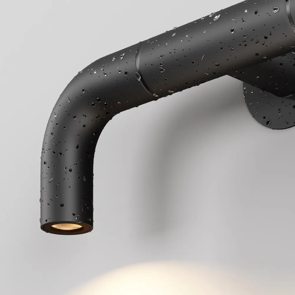 Applique Da Esterno-Maytoni sleek applique da esterno led 3000k ip65 2 luci