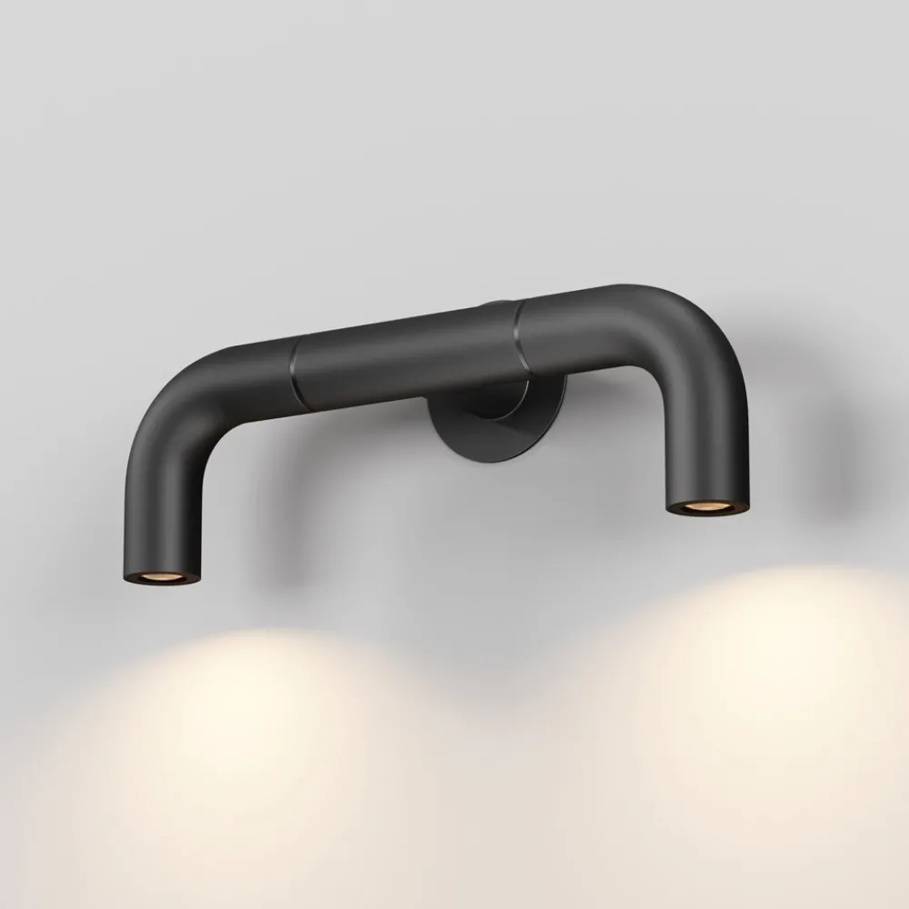 Applique Da Esterno-Maytoni sleek applique da esterno led 3000k ip65 2 luci