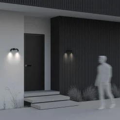 Applique Da Esterno-Maytoni sleek applique da esterno led 3000k ip65 2 luci