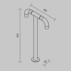 Lampioni Da Giardino-Maytoni sleek lampione basso da giardino led 3000k ip65 moderno