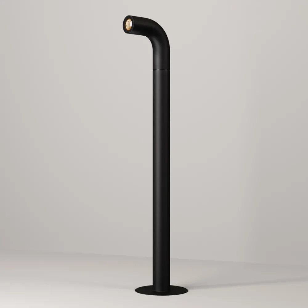 Lampioni Da Giardino-Maytoni sleek lampione da giardino led 3000k ip65 nero minimal