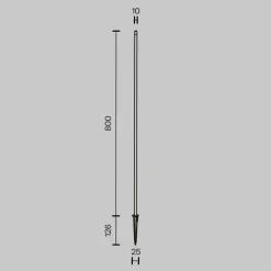 Lampioni Da Giardino-Maytoni spear lampione da giardino con picchetto minimal led 3000k ip65