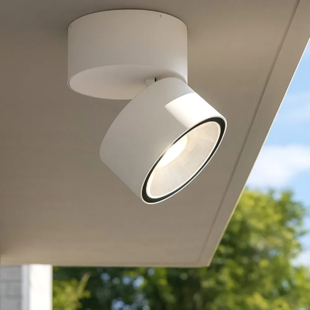 Faretti Da Esterno-Maytoni spin faretto da esterno circolare moderno led 3000k ip54