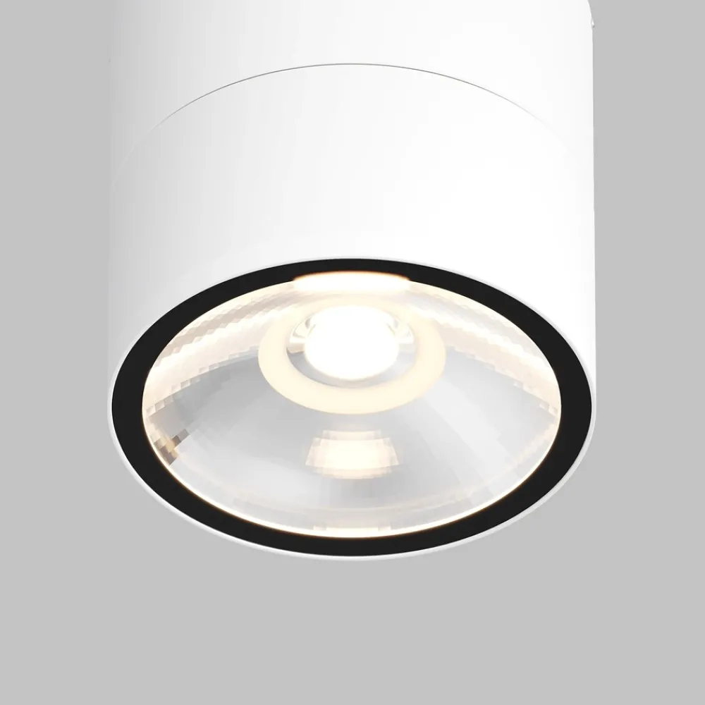 Faretti Da Esterno-Maytoni spin faretto da esterno moderno bianco led 3000k ip54