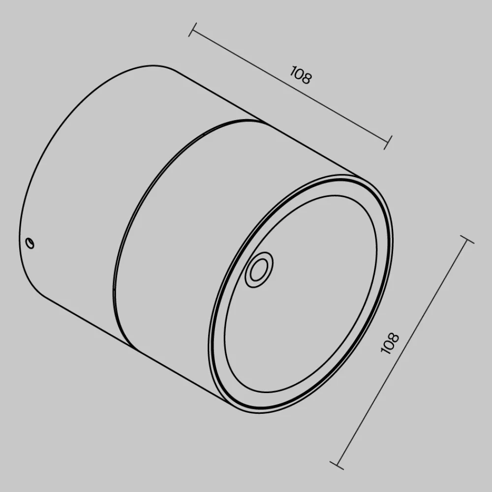 Faretti Da Esterno-Maytoni spin faretto da esterno moderno bianco led 3000k ip54