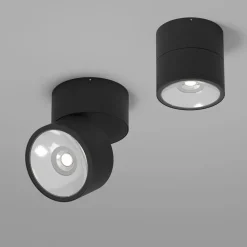 Faretti Da Esterno-Maytoni spin faretto da esterno nero design minimal led 3000k ip54