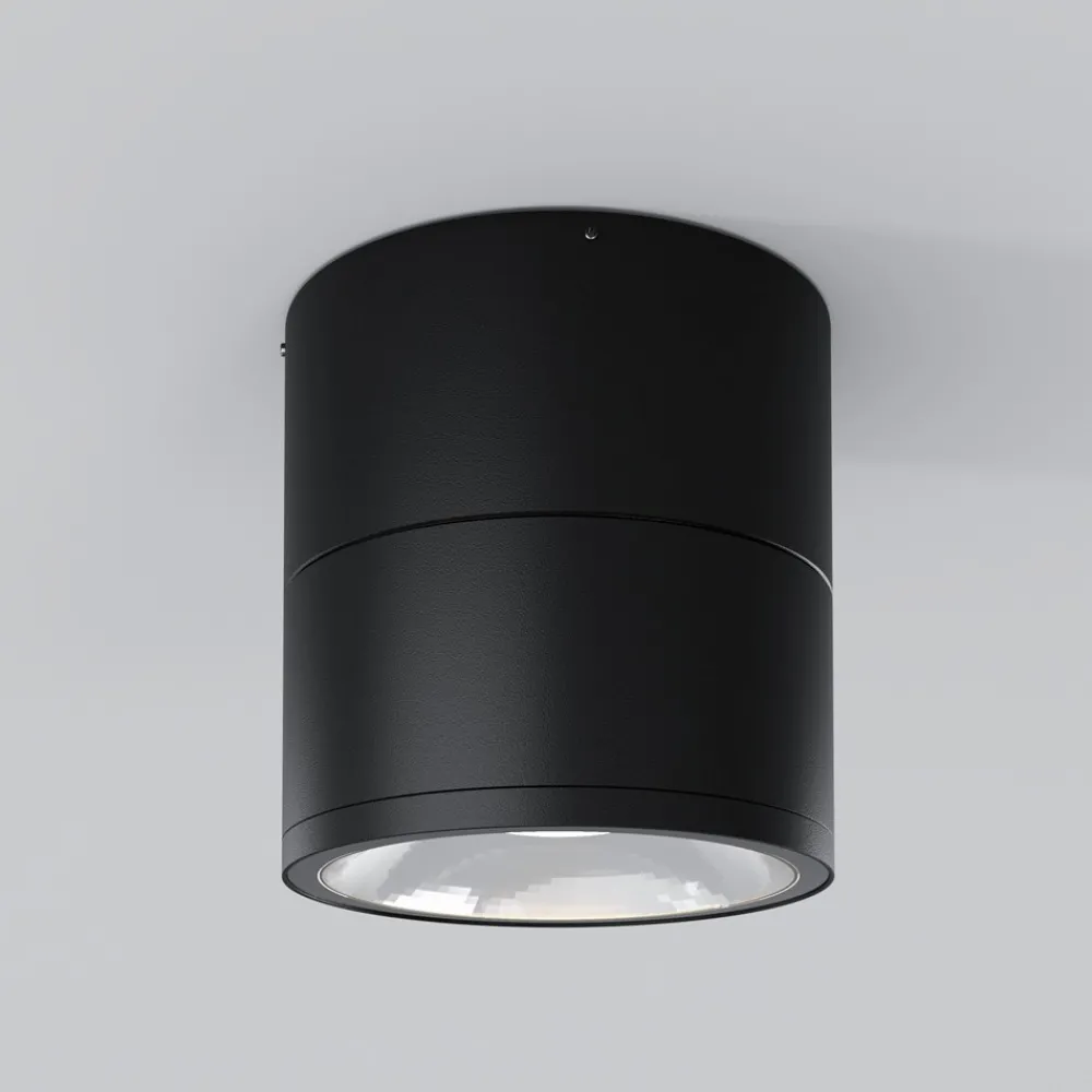 Faretti Da Esterno-Maytoni spin faretto da esterno nero design minimal led 3000k ip54