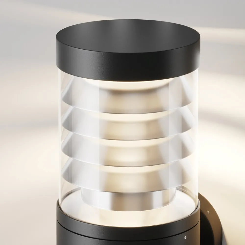 Applique Da Esterno-Maytoni spir applique da esterno led 3000k ip54 cilindrico nero