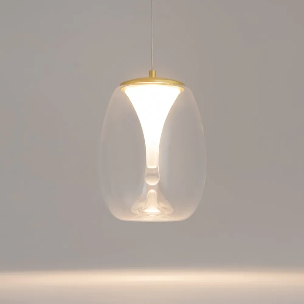 Lampade A Sospensione-Maytoni splash lampada a sospensione led 7w 3000k in vetro trasparente