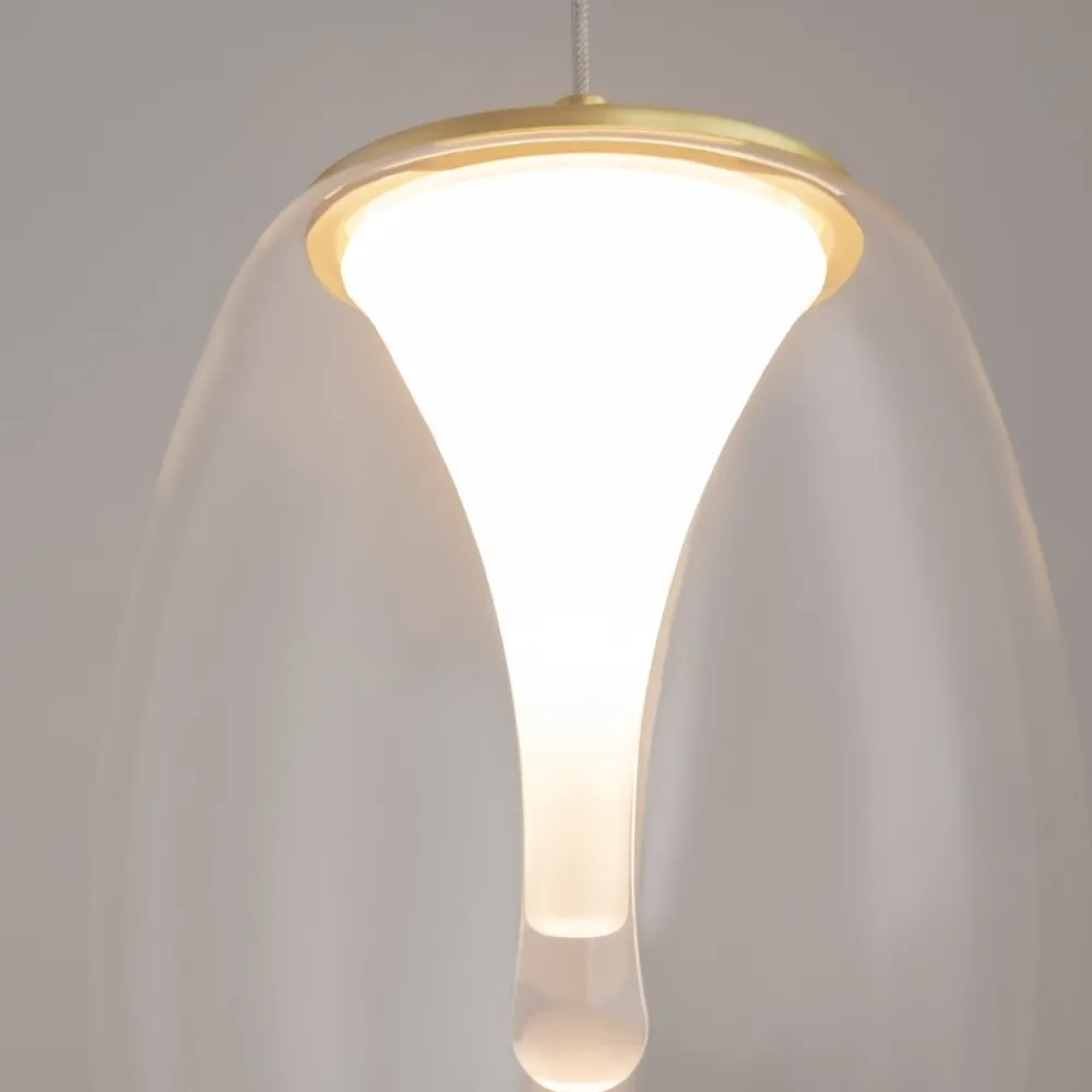 Lampade A Sospensione-Maytoni splash lampada a sospensione led 7w 3000k in vetro trasparente