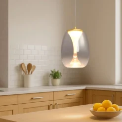 Lampade A Sospensione-Maytoni splash lampada a sospensione led 7w 3000k vetro effetto goccia