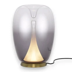 Lampade Da Tavolo-Maytoni splash lampada da tavolo design led 15w 3000k vetro fume