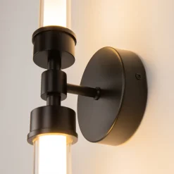 Applique Da Parete-Maytoni stelo applique da parete led 3000k moderno nero