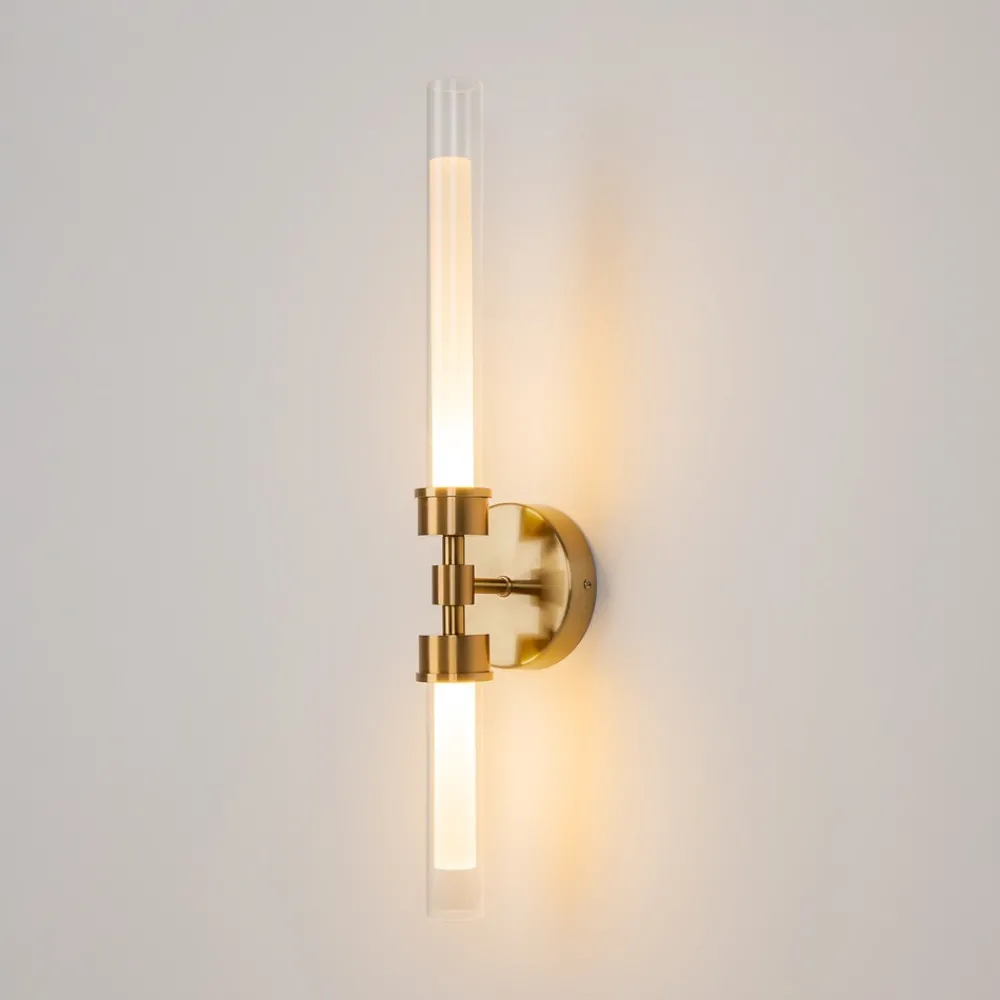 Applique Da Parete-Maytoni stelo applique da parete led 3000k cilindrico colore oro
