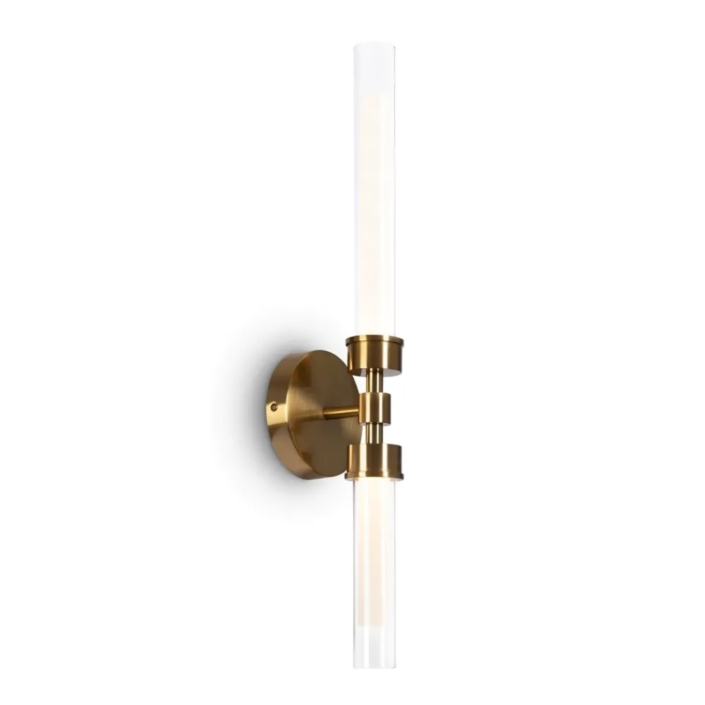 Applique Da Parete-Maytoni stelo applique da parete led 3000k cilindrico colore oro