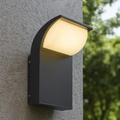 Applique Da Esterno-Maytoni stock applique da esterno led 3000k ip65 nero moderno