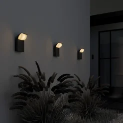 Applique Da Esterno-Maytoni stock applique da esterno led 3000k ip65 nero moderno
