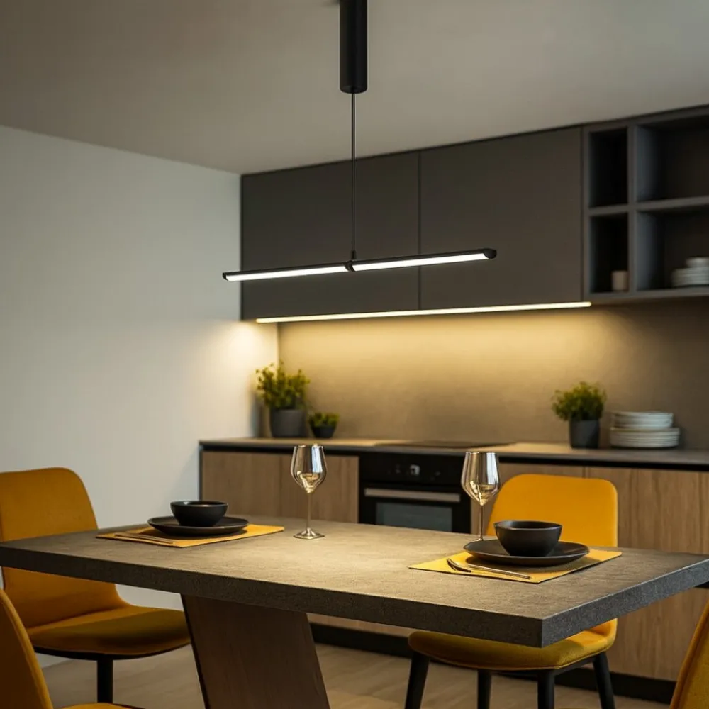 Lampadari Cucina-Maytoni supersymmetry lampadario per cucina orientabile led 4000k