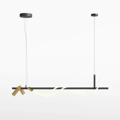 Lampadari Cucina-Maytoni tau lampadario da cucina led 3000k con 2 faretti