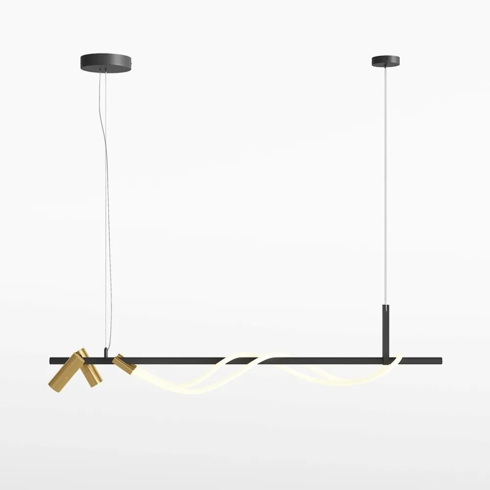 Lampadari Cucina-Maytoni tau lampadario da cucina led 3000k con 2 faretti