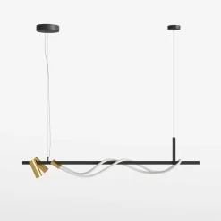 Lampadari Cucina-Maytoni tau lampadario da cucina led 3000k con 2 faretti