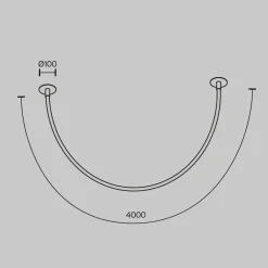 Lampadari Moderni-Maytoni tau lampadario moderno per soggiorno minimal led 3000k