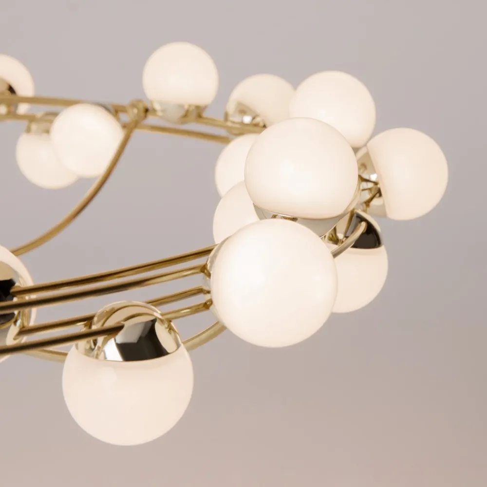 Plafoniere Moderne-Maytoni tessara plafoniera moderna circolare per salotto led 3000k