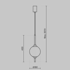Lampade A Sospensione-Maytoni the sixth sense lampada a sospensione moderna led 3000k