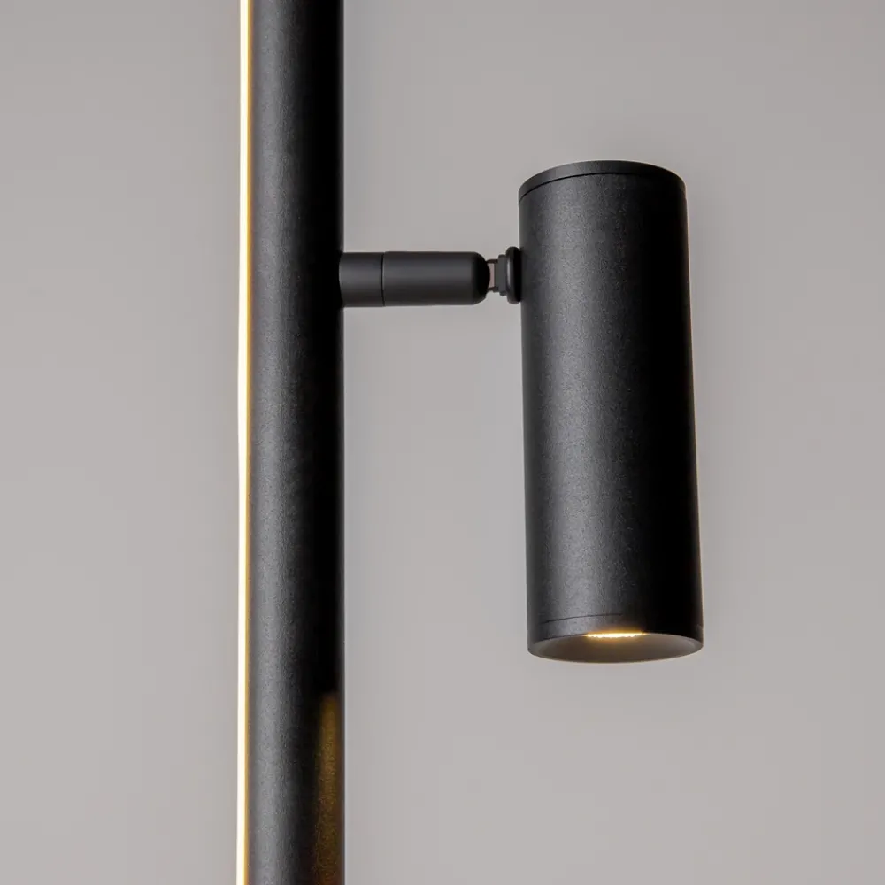Lampade Da Terra-Maytoni thin lampada da terra moderna led 3000k con luce orientabile