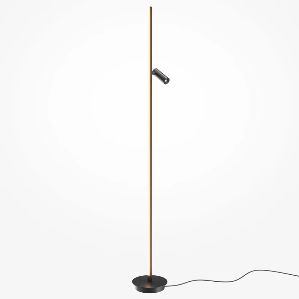 Lampade Da Terra-Maytoni thin lampada da terra moderna led 3000k con luce orientabile