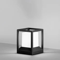 Lampioni Da Giardino-Maytoni trim lampioncino da esterno nera design minimal ip65