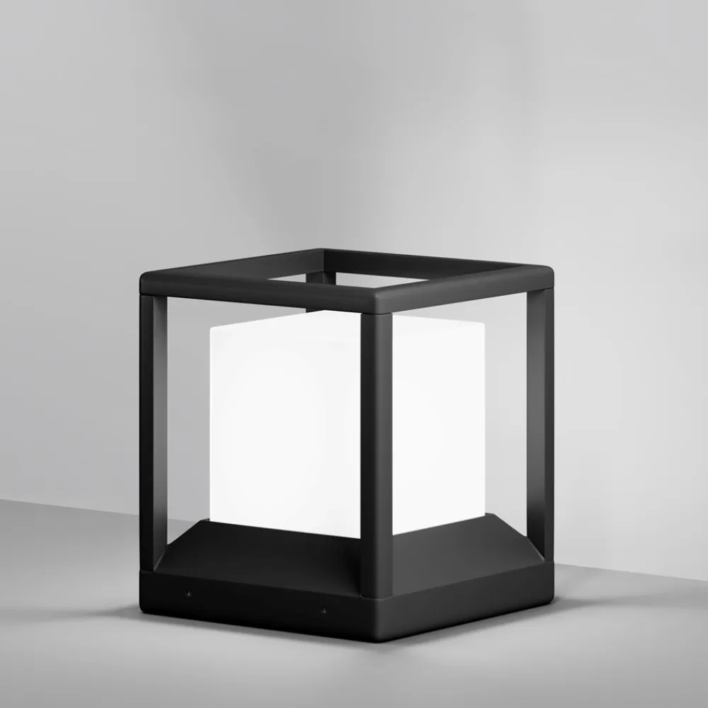 Lampioni Da Giardino-Maytoni trim lampioncino da esterno cubico moderno ip65
