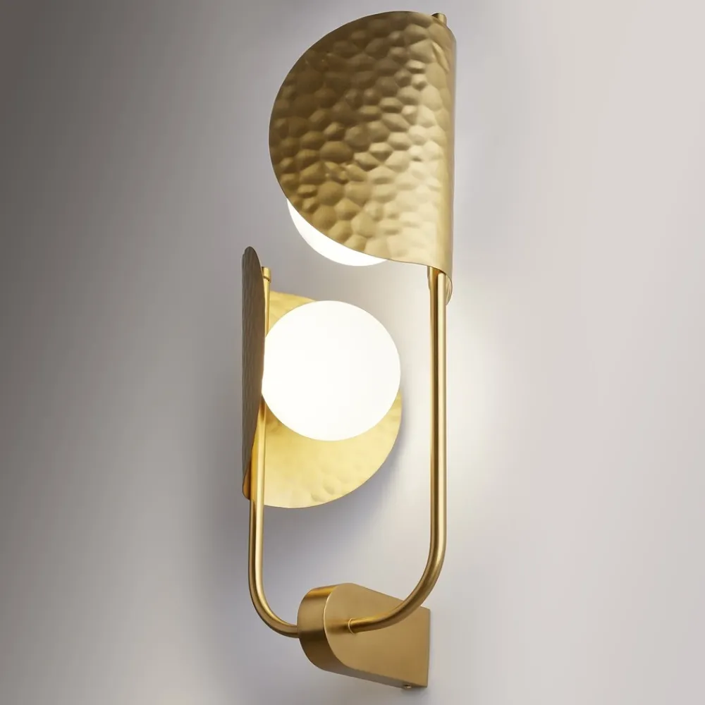 Applique Da Parete-Maytoni tropic applique da parete moderna colore oro 2 luci