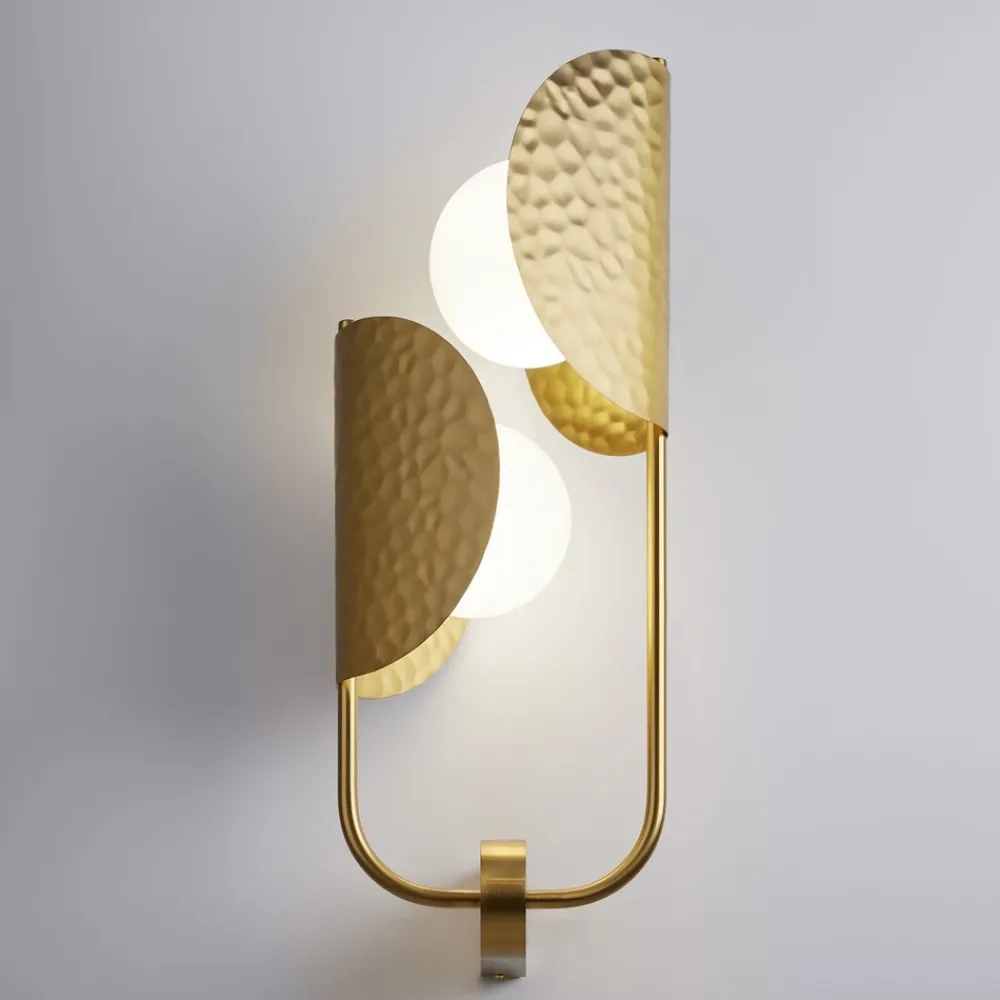 Applique Da Parete-Maytoni tropic applique da parete moderna colore oro 2 luci
