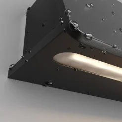 Applique Da Esterno-Maytoni trupp applique da esterno led 3000k ip54 nera minimal