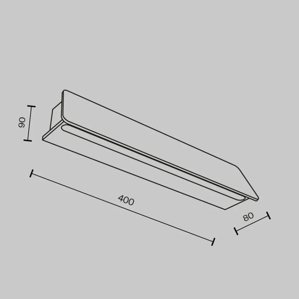 Applique Da Esterno-Maytoni trupp applique da esterno led 3000k ip54 nera minimal