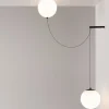 Lampadari Moderni-Maytoni twins lampada a sospensione doppia sfera vetro pendente led 3000k