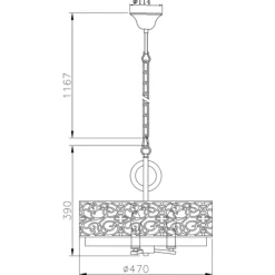 Lampadario Camera Da Letto-Maytoni venera lampadario per camera da letto rotondo