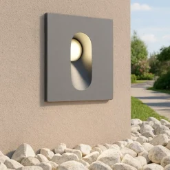 Segnapasso Led-Maytoni via urbana segnapasso per esterno quadrato da incasso led 4000k ip54