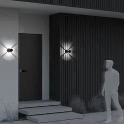 Applique Da Esterno-Maytoni vint applique da esterno a parete led 3000k ip65 cilindrica