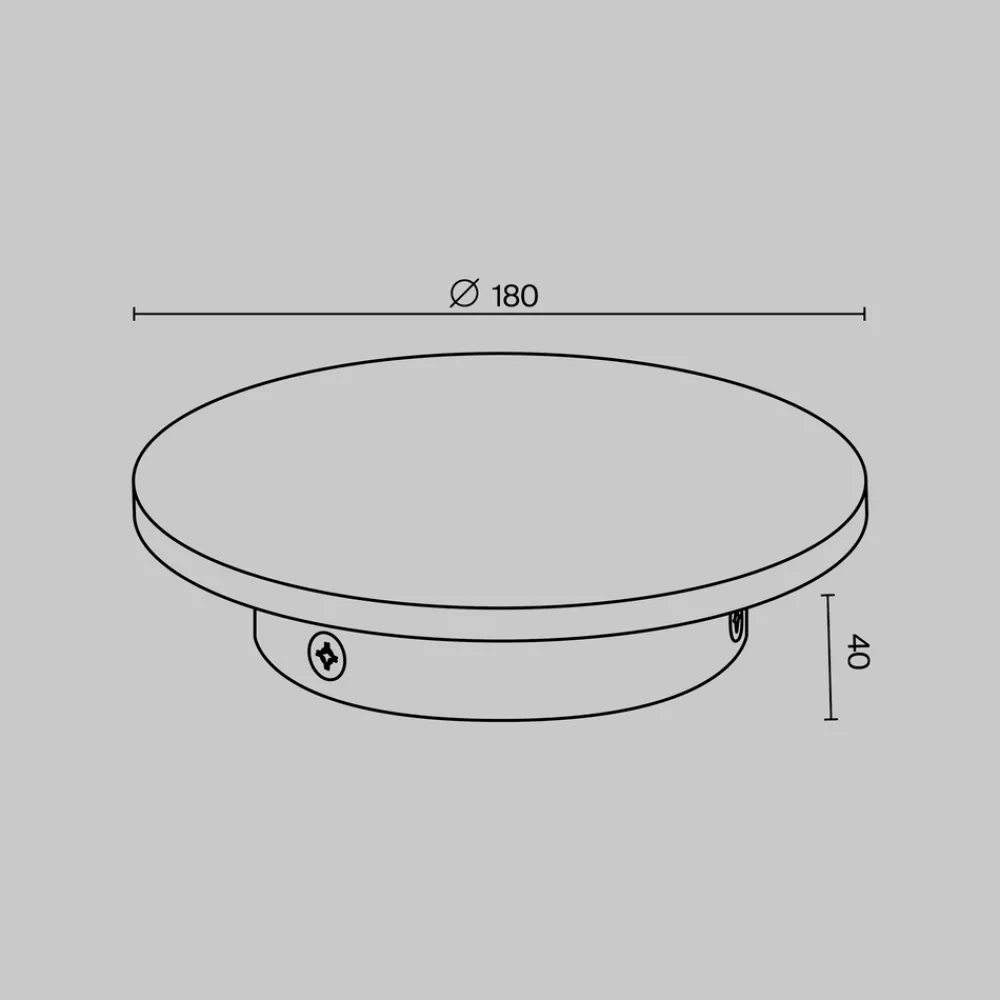 Applique Da Esterno-Maytoni wald applique da esterno led 3000k ip65 rotondo moderno