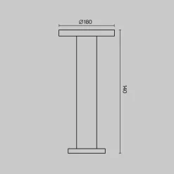 Lampioni Da Giardino-Maytoni wald lampioncino da giardino led 3000k ip65 design moderno