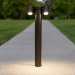 Lampioni Da Giardino-Maytoni wall strett lampione nero da giardino moderno luci orientabili