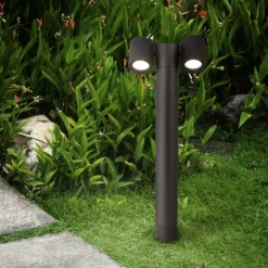 Lampioni Da Giardino-Maytoni wall strett lampione nero da giardino moderno luci orientabili