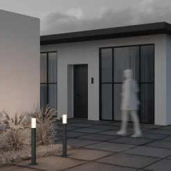 Lampioni Da Giardino-Maytoni willis lampione da giardino design minimal colore grigio ip54