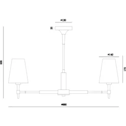 Lampadari Moderni-Maytoni zaragoza lampadario moderno per salotto 7 luci
