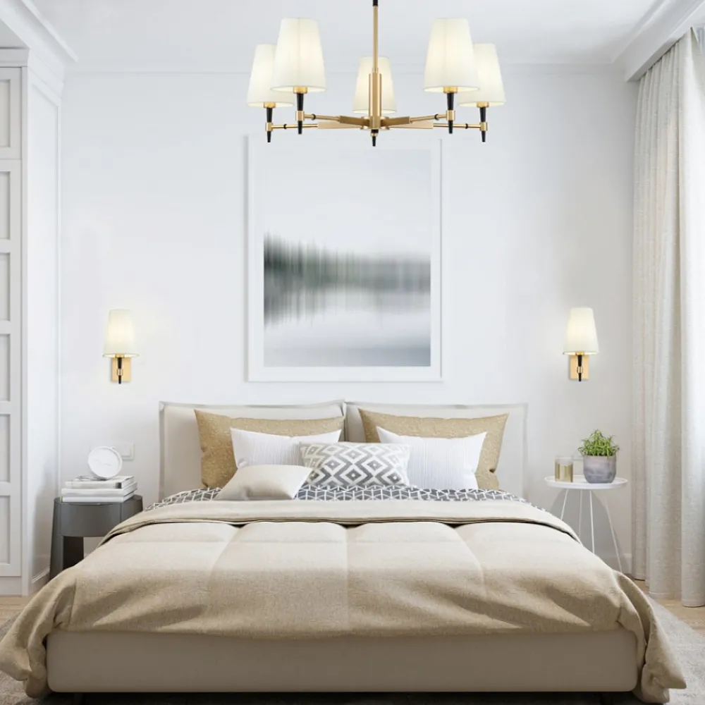 Lampadario Camera Da Letto-Maytoni zaragoza lampadario per camera da letto 5 luci