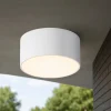 Faretti Da Esterno-Maytoni zon ip faretto bianco a soffitto da esterno led 15w 3000k